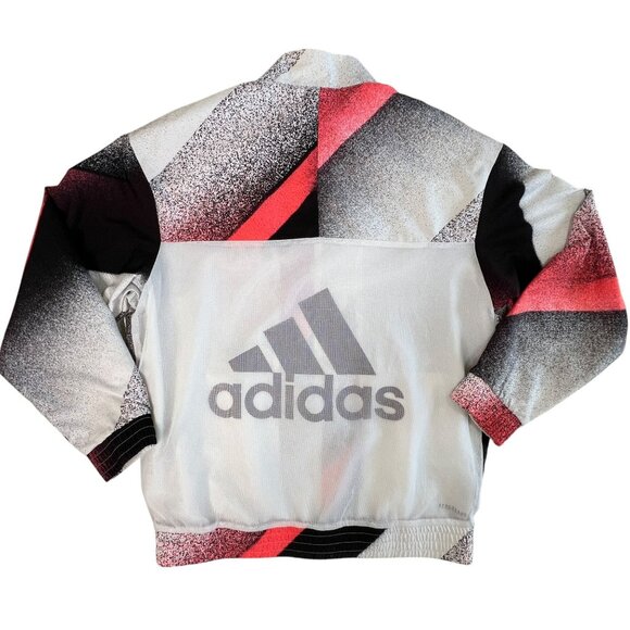 Adidas Graphic‎ Track Jacket Womens S Zip Up Lightweight Sportswear Retro Luxe - Picture 2 of 14